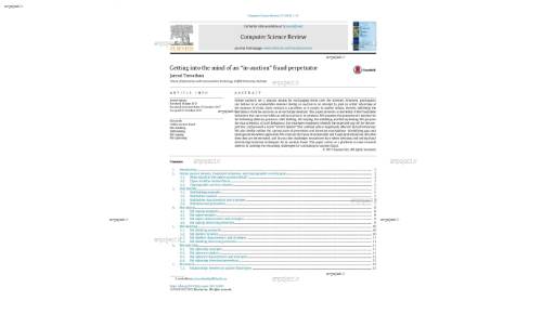 Getting into the mind of an ‘‘in-auction’’ fraud perpetrator